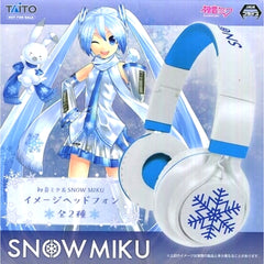Snow Miku VOCALOID SNOW MIKU Image Headphones [USED]