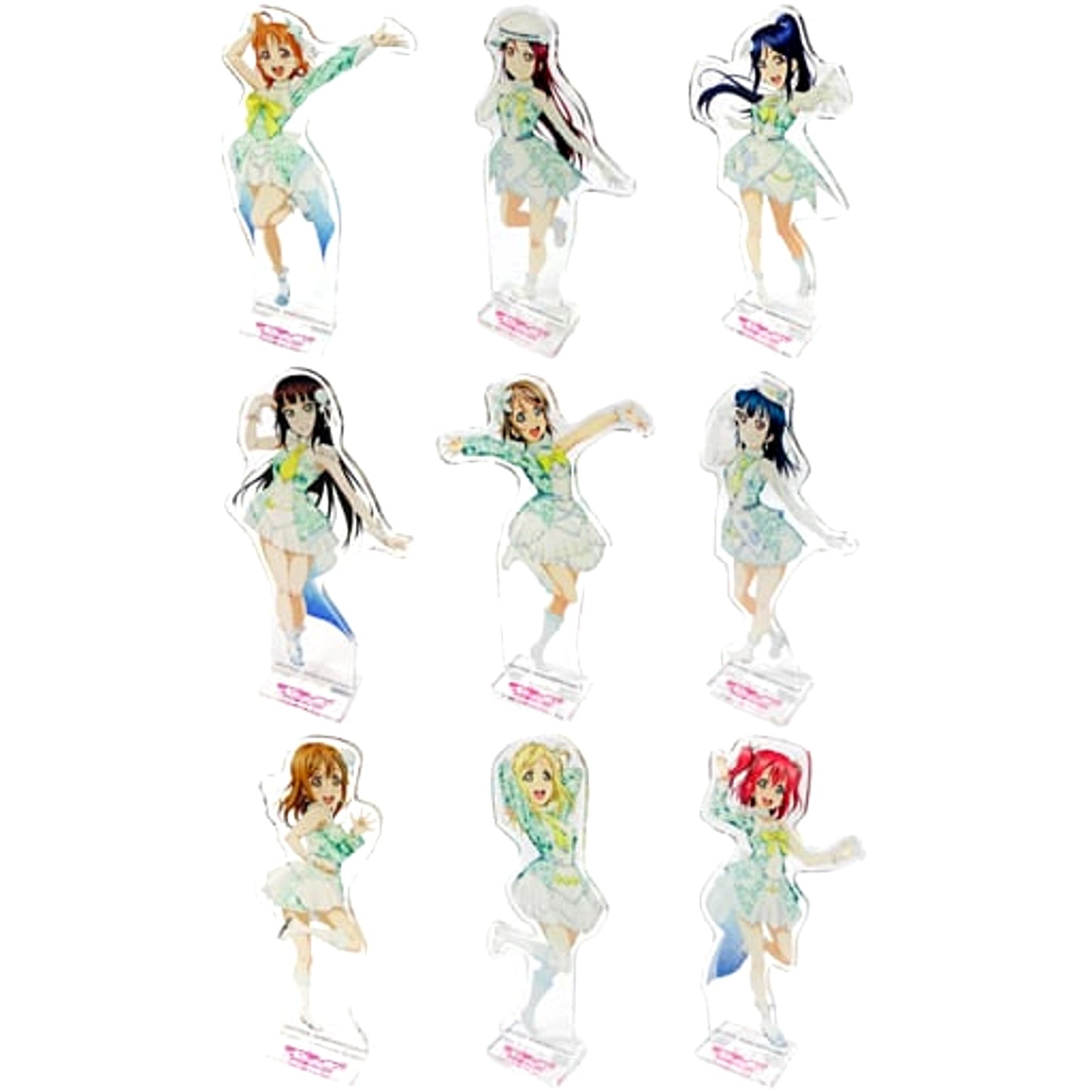 Love Live! Sunshine!! Chika Takami & Others Awaken the Power Ver. All 9 Types Set Ichiban Kuji 6th Acrylic Stand Prize L [USED]
