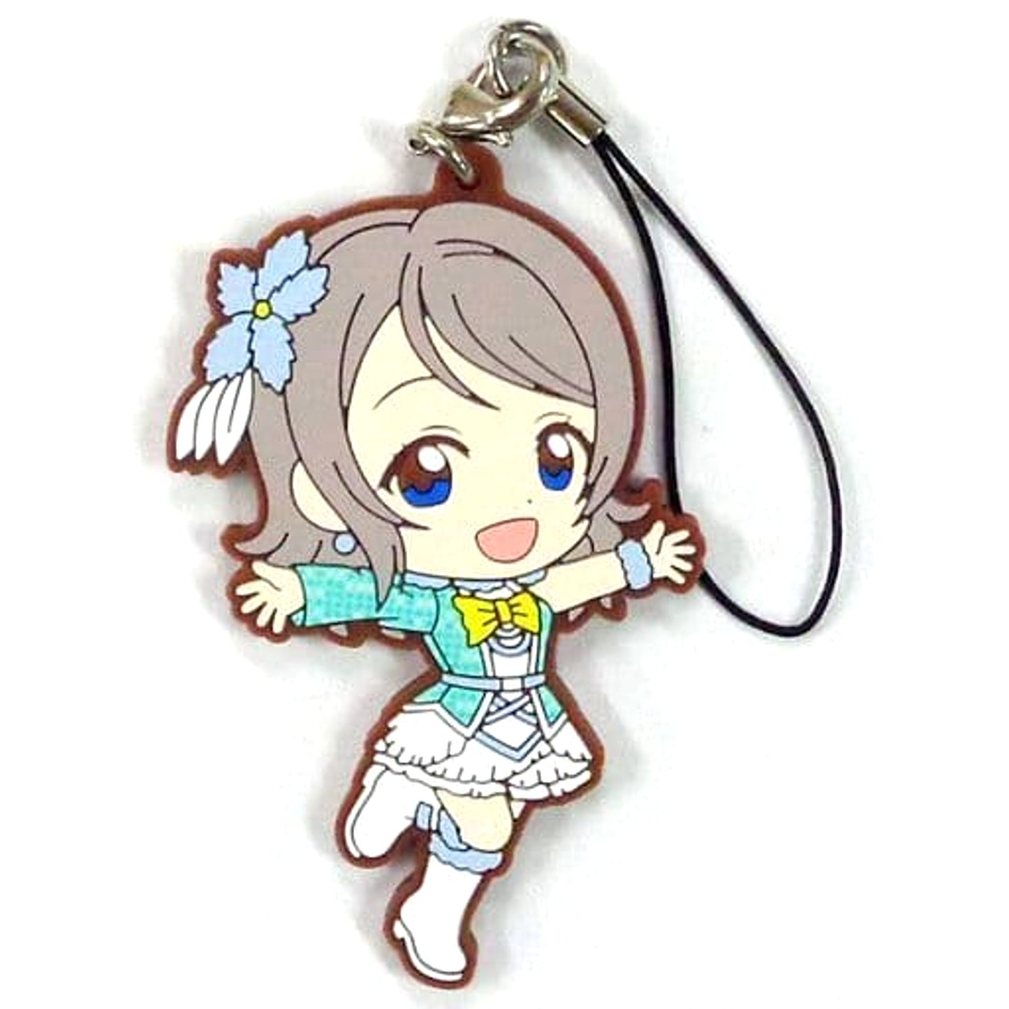 Love Live! Sunshine!! You Watanabe Awaken the Power Ver. Ichiban Kuji 6th Rubber Charm Kyunchara Illustrations Prize N [USED]