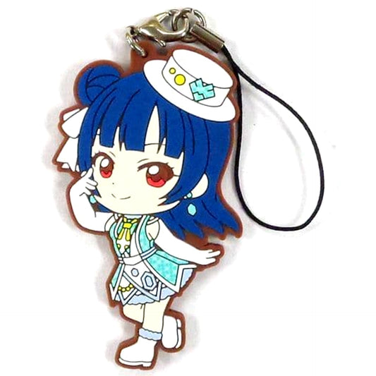 Love Live! Sunshine!! Yoshiko Tsushima Awaken the Power Ver. Ichiban Kuji 6th Rubber Charm Kyunchara Illustrations Prize N [USED]