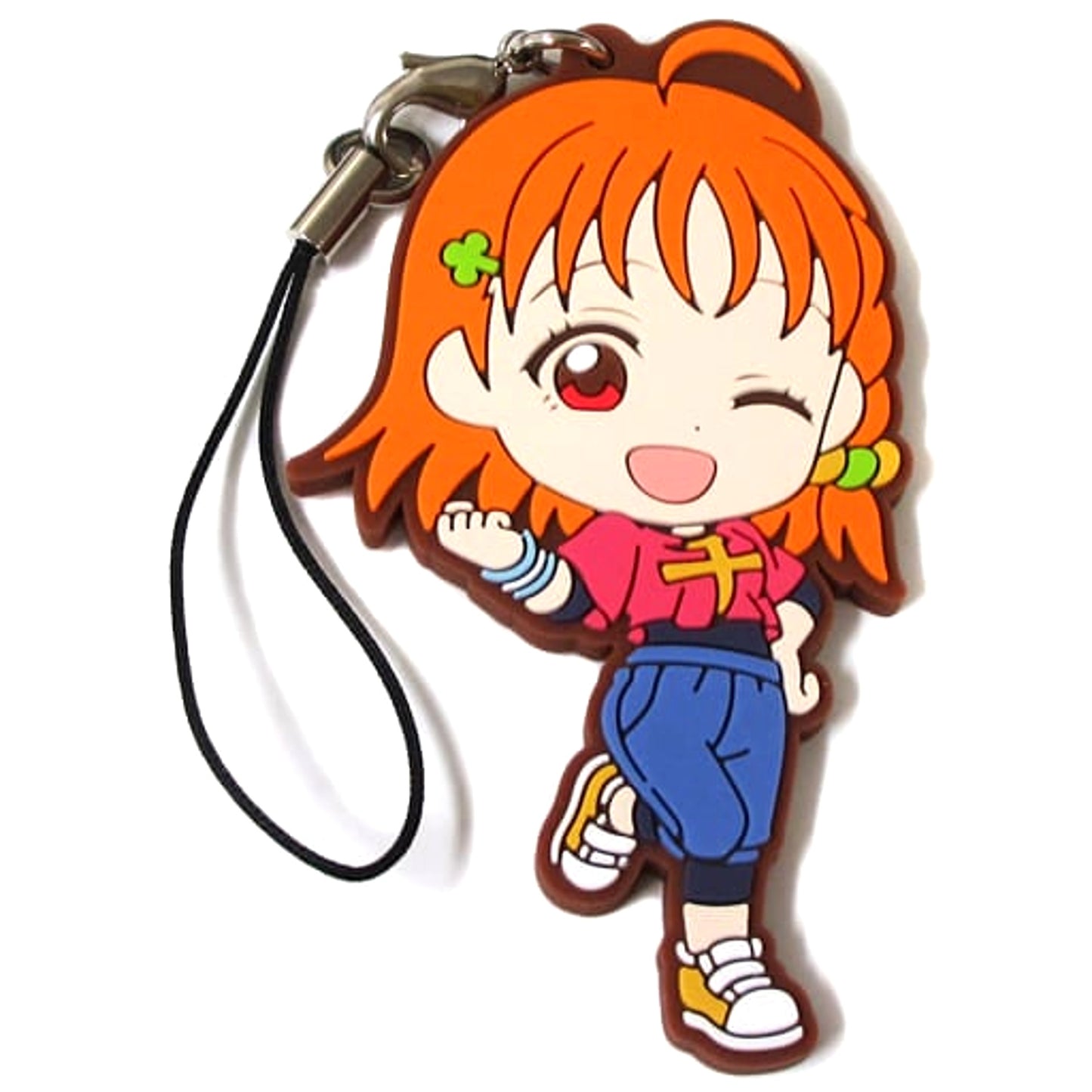 Love Live! Sunshine!! Chika Takami Training Clothes Ver. Ichiban Kuji 6th Rubber Charm Kyunchara Illustrations Prize O [USED]