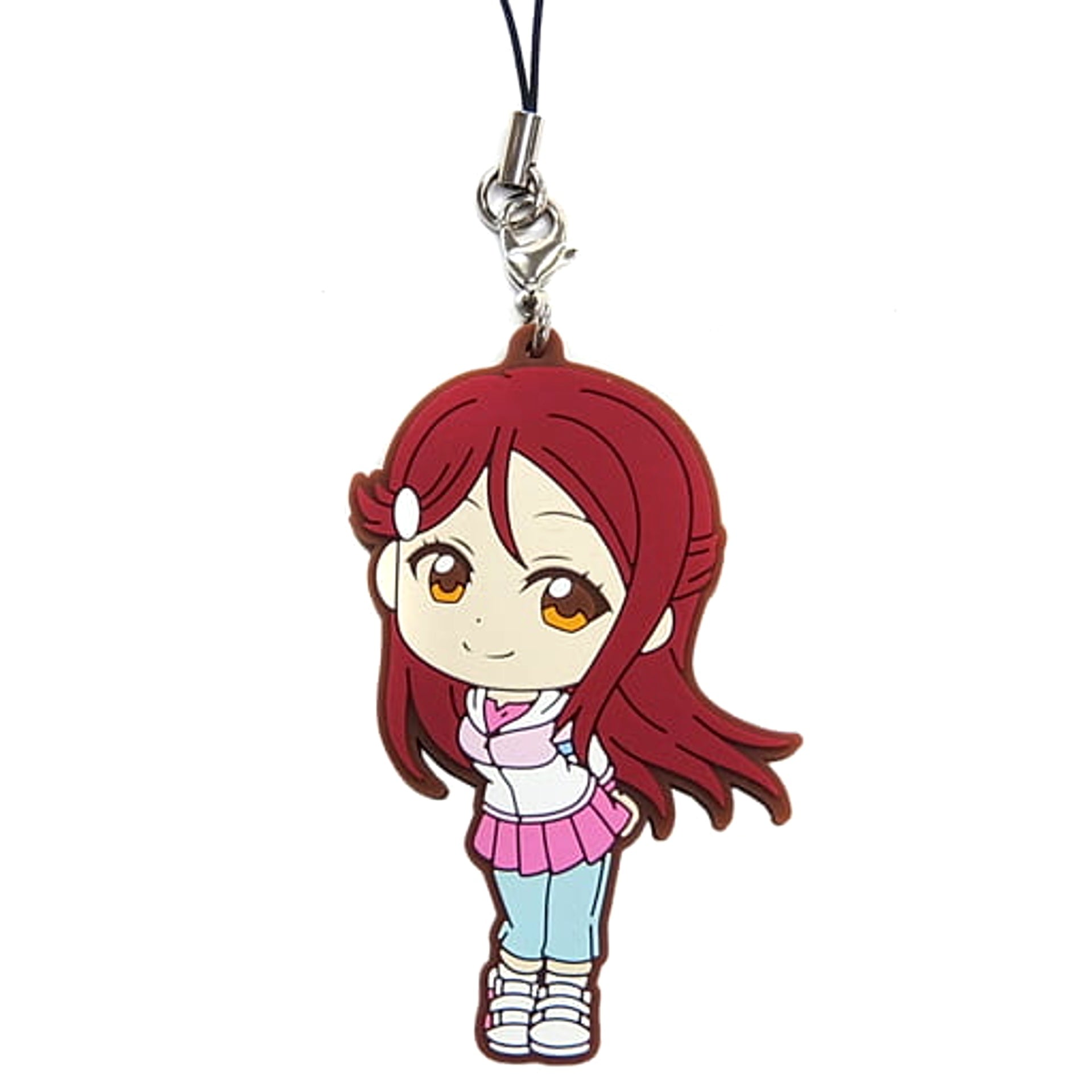 Love Live! Sunshine!! Riko Sakurauchi Training Clothes Ver. Ichiban Kuji 6th Rubber Charm Kyunchara Illustrations Prize O [USED]