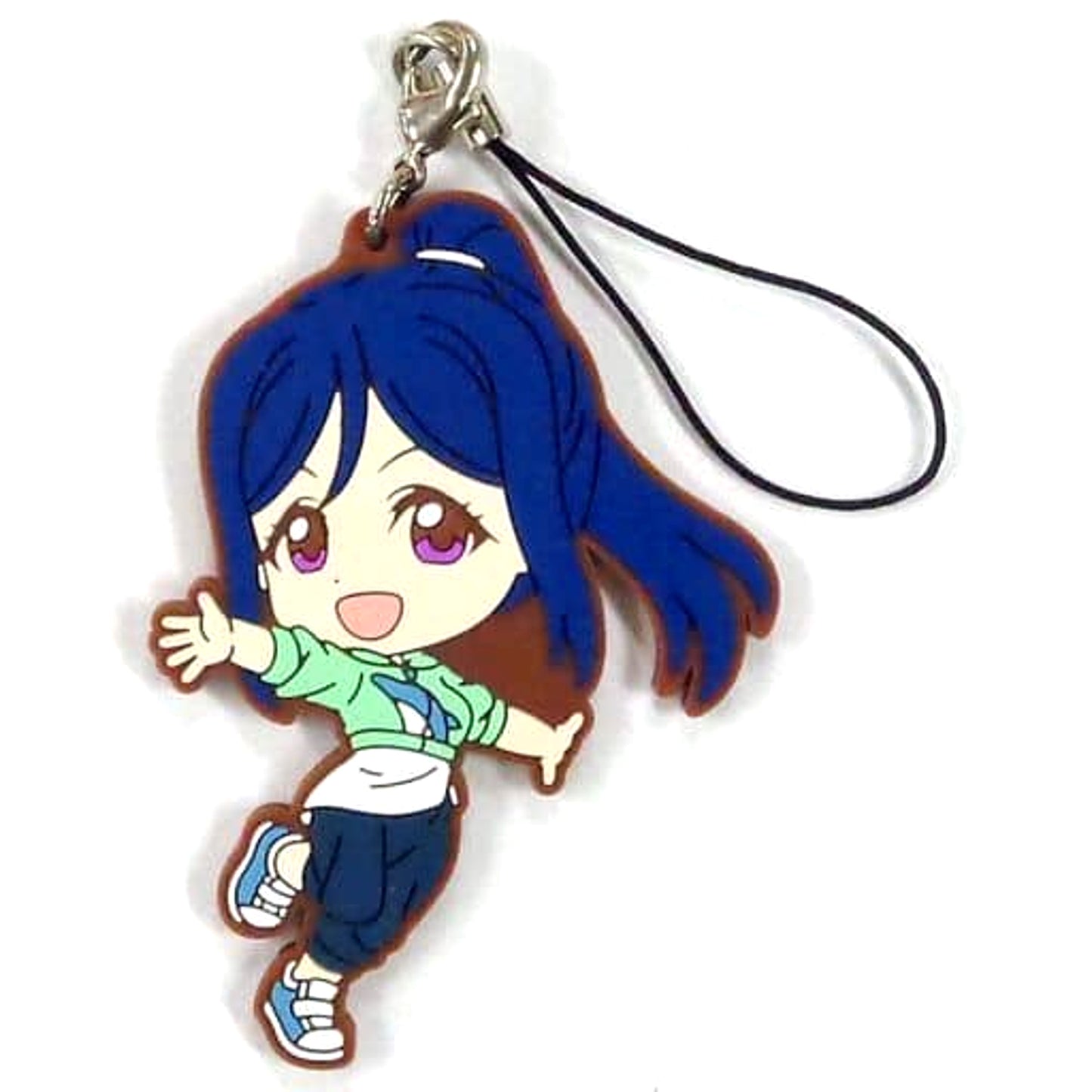 Love Live! Sunshine!! Kanan Matsuura Training Clothes Ver. Ichiban Kuji 6th Rubber Charm Kyunchara Illustrations Prize O [USED]