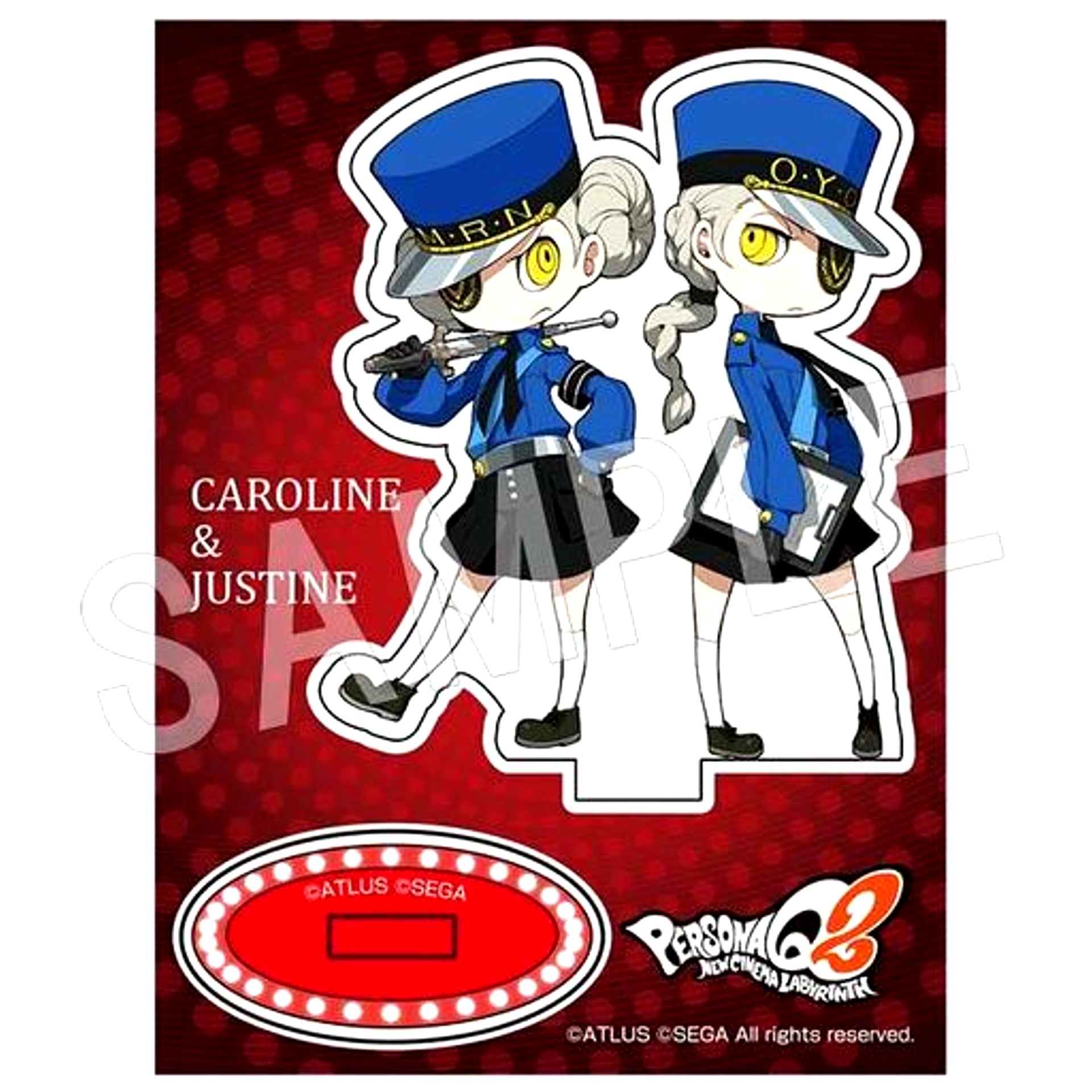 Caroline & Justine Fortune Acrylic Stand Vol. 5 Persona Q2 New Cinema Labyrinth [USED]