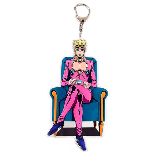 Giorno Giovanna JoJo's Bizarre Adventure Part 5: Golden Wind Acrylic Keychain J-World Tokyo Limited [USED]