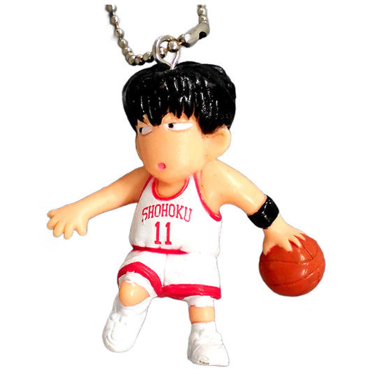 Slam Dunk Kaede Rukawa Gashapon Slam Swing 3 Keychains [USED]