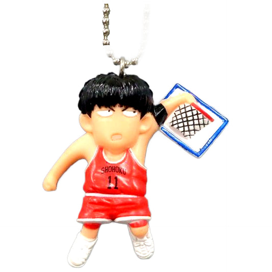 Slam Dunk Kaede Rukawa Gashapon Slam Swing 6 Keychains [USED]