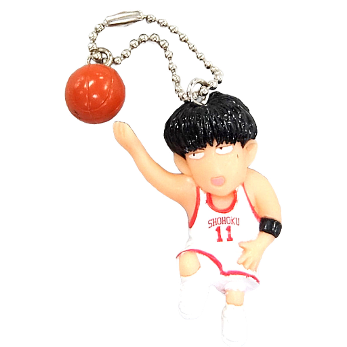 Slam Dunk Kaede Rukawa with Ball Slam Swing 7 Keychains [USED]
