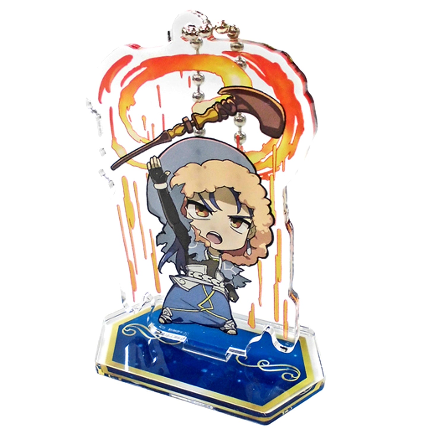 Caster Cu Chulainn Type B Sega Collabo Cafe Fate/Grand Order Arcade Deformed Acrylic Keychain with Stand [USED]