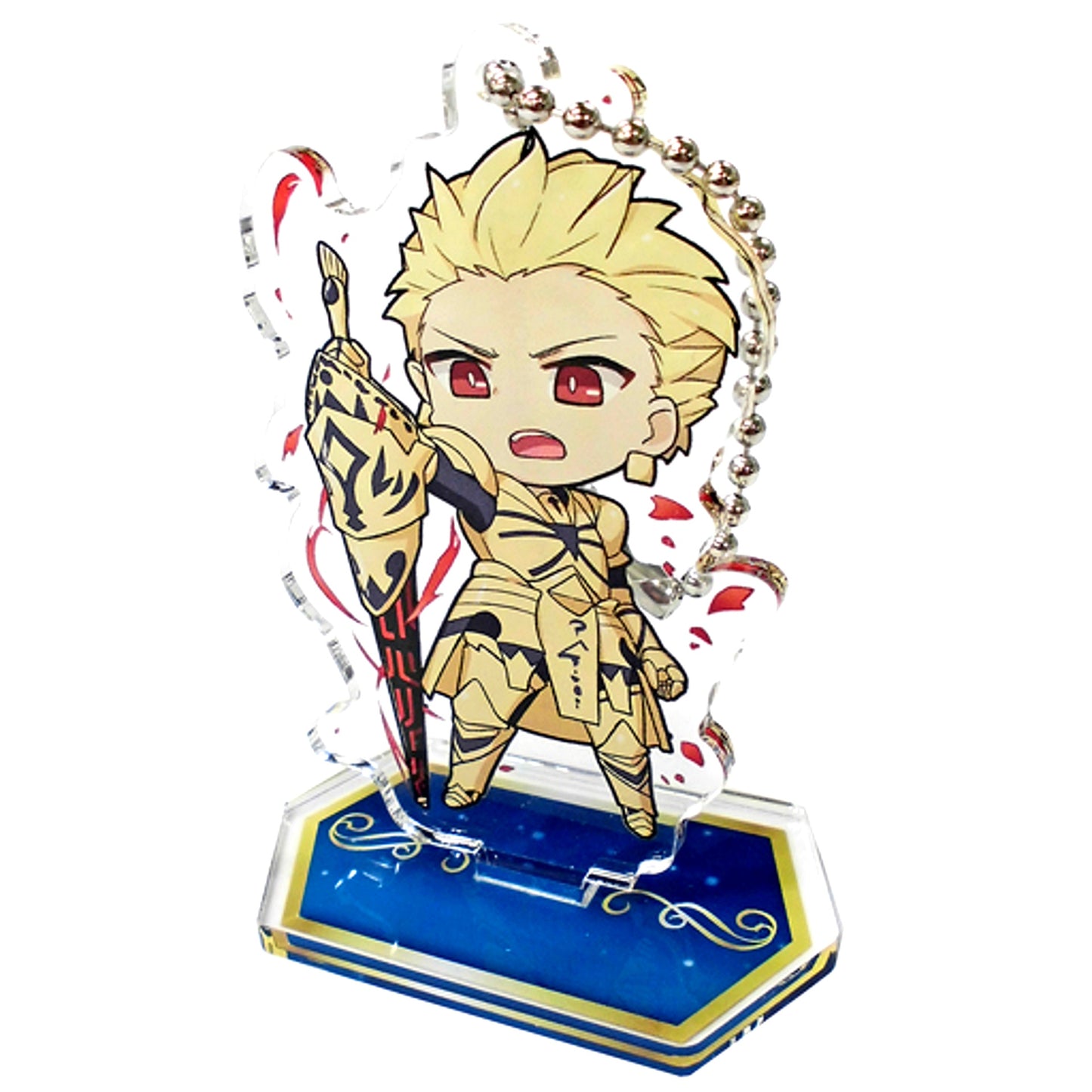 Archer Gilgamesh Fate/Grand Order Arcade SEGA Collabo Cafe Deformed Acrylic Keychain with Stand B [USED]