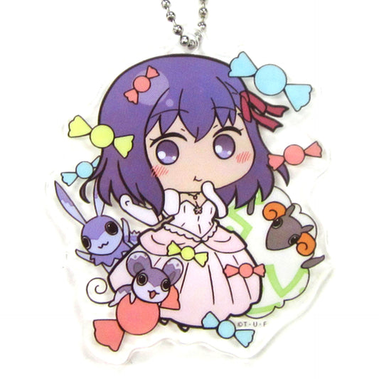 Sakura Matou Dress Ver. Fate/stay night Heaven's Feel II.lost butterfly SD Illustration Acrylic Keychain B Theater Goods [USED]