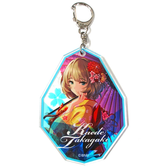 Kaede Takagaki Inochi Moyashite Koiseyo Otome B Prize The Idolmaster Cinderella Girls Acrylic Keychain Idolmaster Official Shop Kuji M@STER [USED]