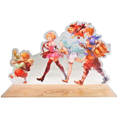 Granblue Fantasy Lyria & Others Event Visual Acrylic Stand Panel Granblue Fantasy Summer Fest 2018 Exclusive Acrylic Stands [USED]
