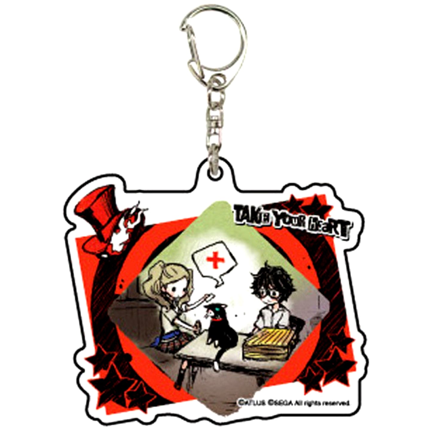 Ann Takamaki Protagonist Persona 5 Acrylic Keychain 03 GraffArt Design Event Scene Reproduction Ver. [USED]