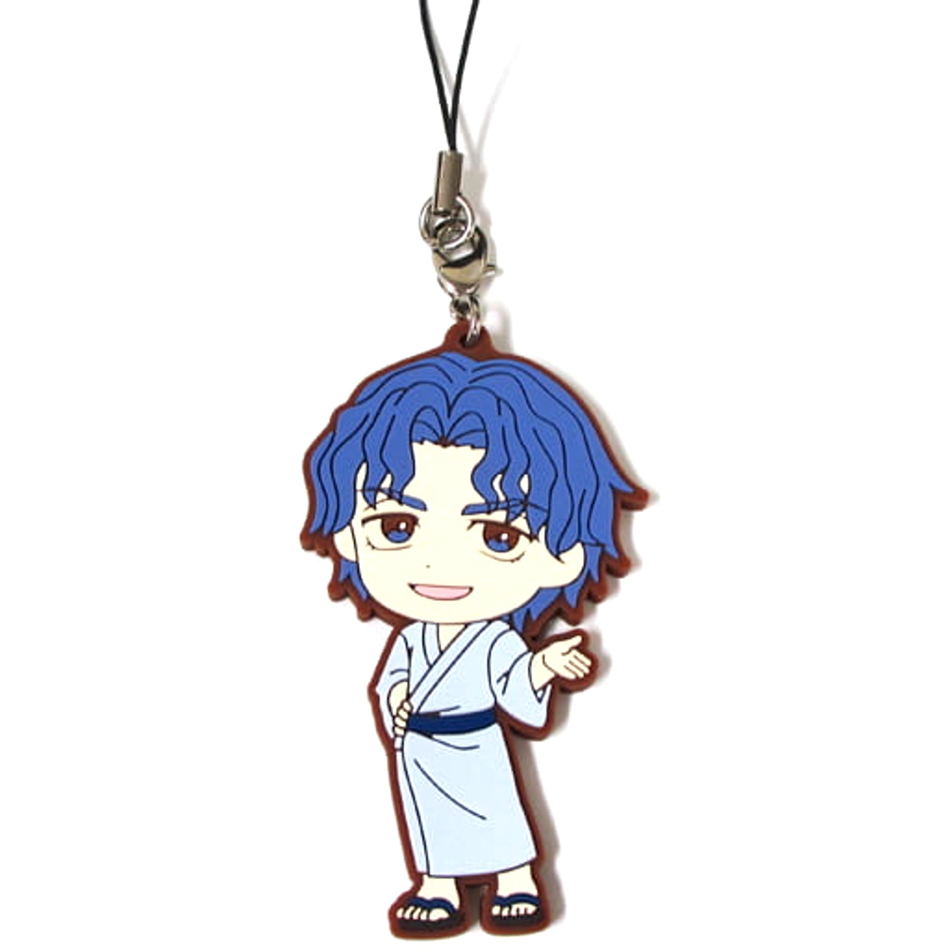 Fate/Extra Last Encore Shinji Mato Ichiban Kuji Yo to Soushatachi no Onsen Ryoko Rubber Charm Kyunchara Illustrations Prize F Keychains [USED]