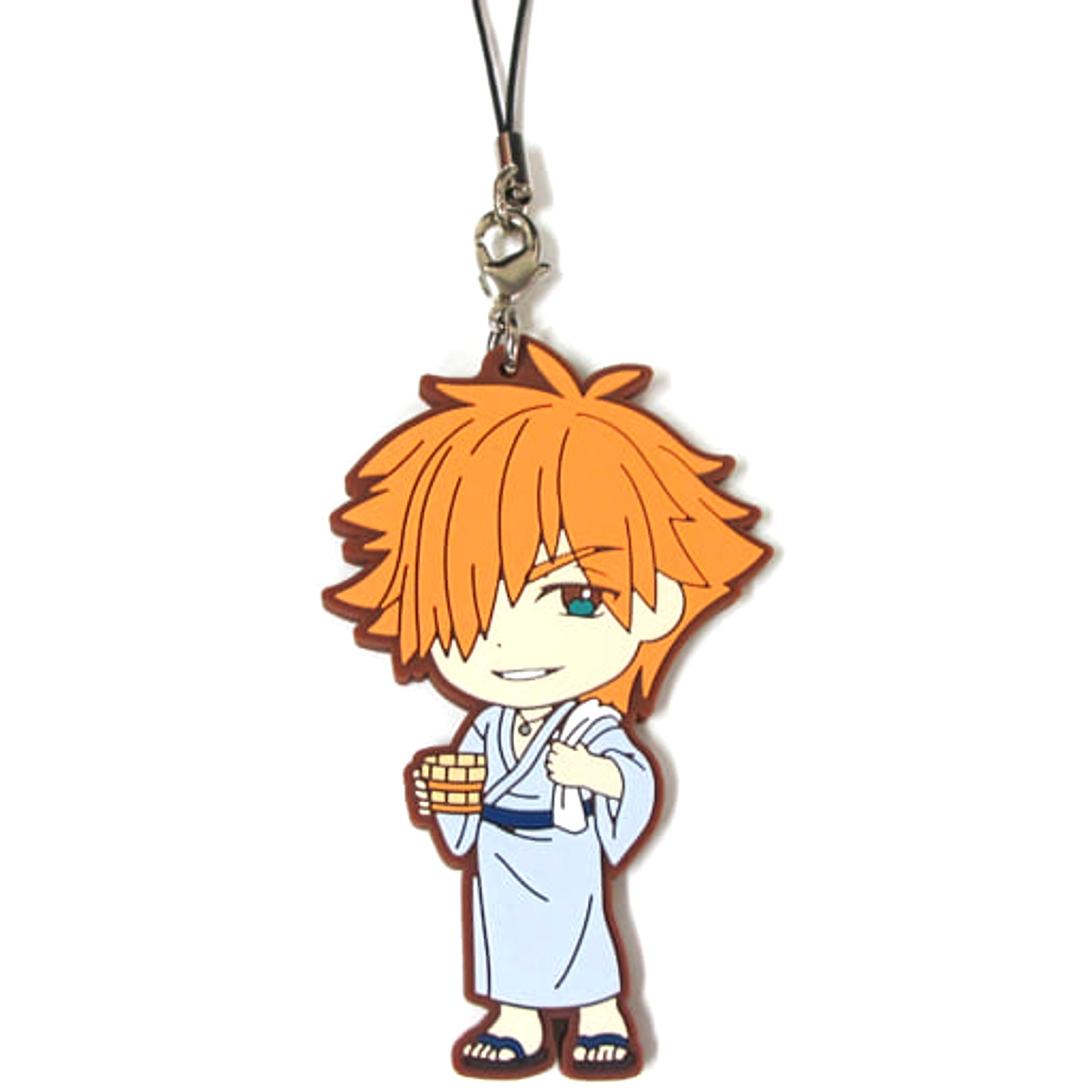 Fate/Extra Last Encore Archer Ichiban Kuji Yo to Soushatachi no Onsen Ryoko Rubber Charm Kyunchara Illustrations Prize F Keychains [USED]