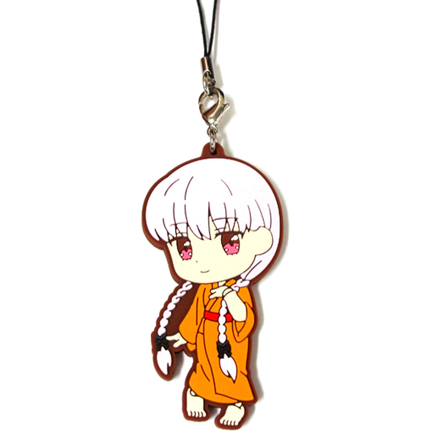 Caster F Prize Rubber Strap Kyun Chara Illustrations Ichiban Kuji Fate/EXTRA Last Encore Hot Spring Trip [USED]