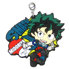 My Hero Academia Izuku Midoriya Ichiban Kuji Fighting Heroes Feat. Smash Rising Yuei Heroes Rubber Charm Kyunchara Illustrations Prize F Charm [USED]