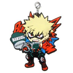 My Hero Academia Katsuki Bakugo Ichiban Kuji Fighting Heroes Feat. Smash Rising Yuei Heroes Rubber Charm Kyunchara Illustrations Prize F Charm [USED]