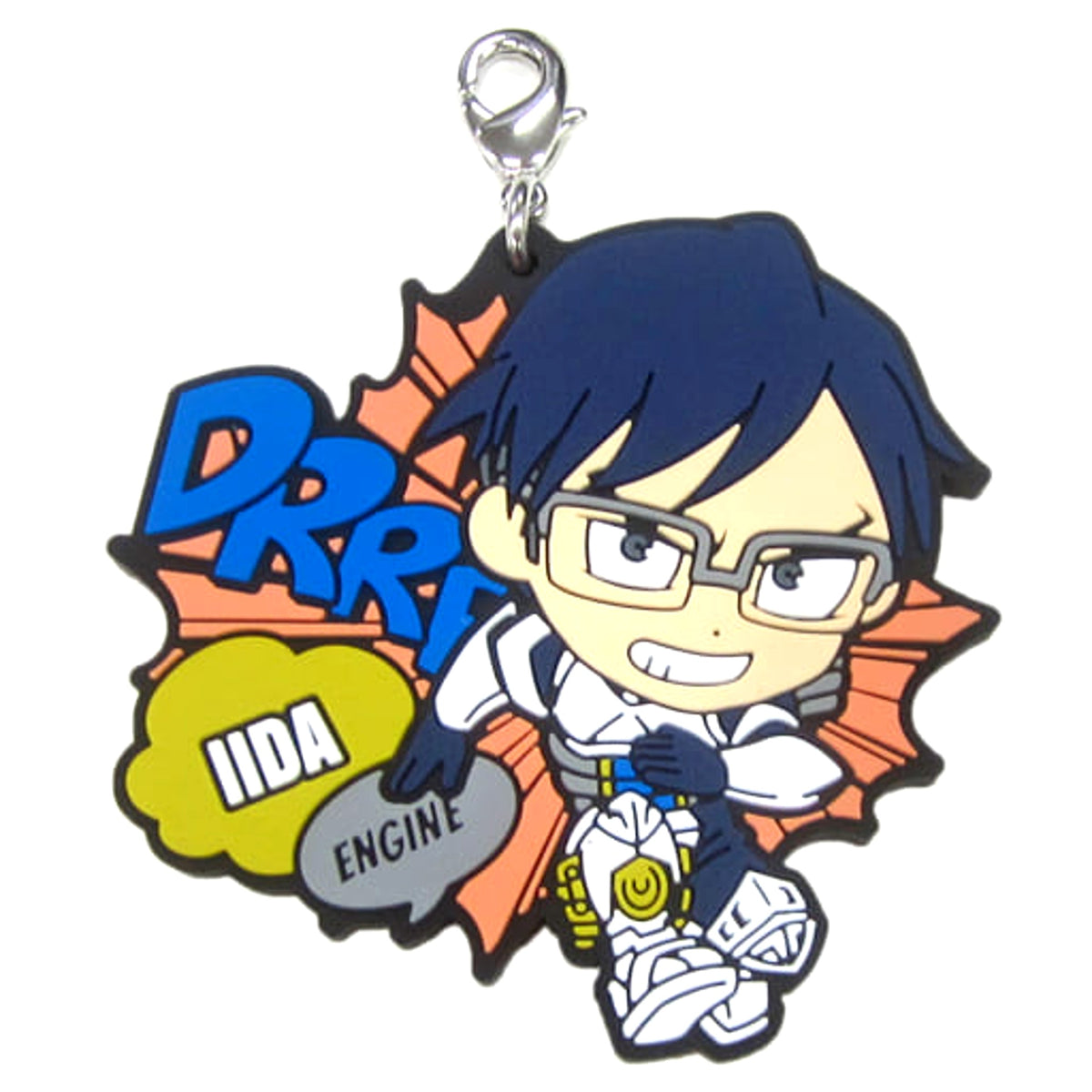 My Hero Academia Tenya Iida Ichiban Kuji Fighting Heroes Feat. Smash Rising Yuei Heroes Rubber Charm Kyunchara Illustrations Prize F Charm [USED]