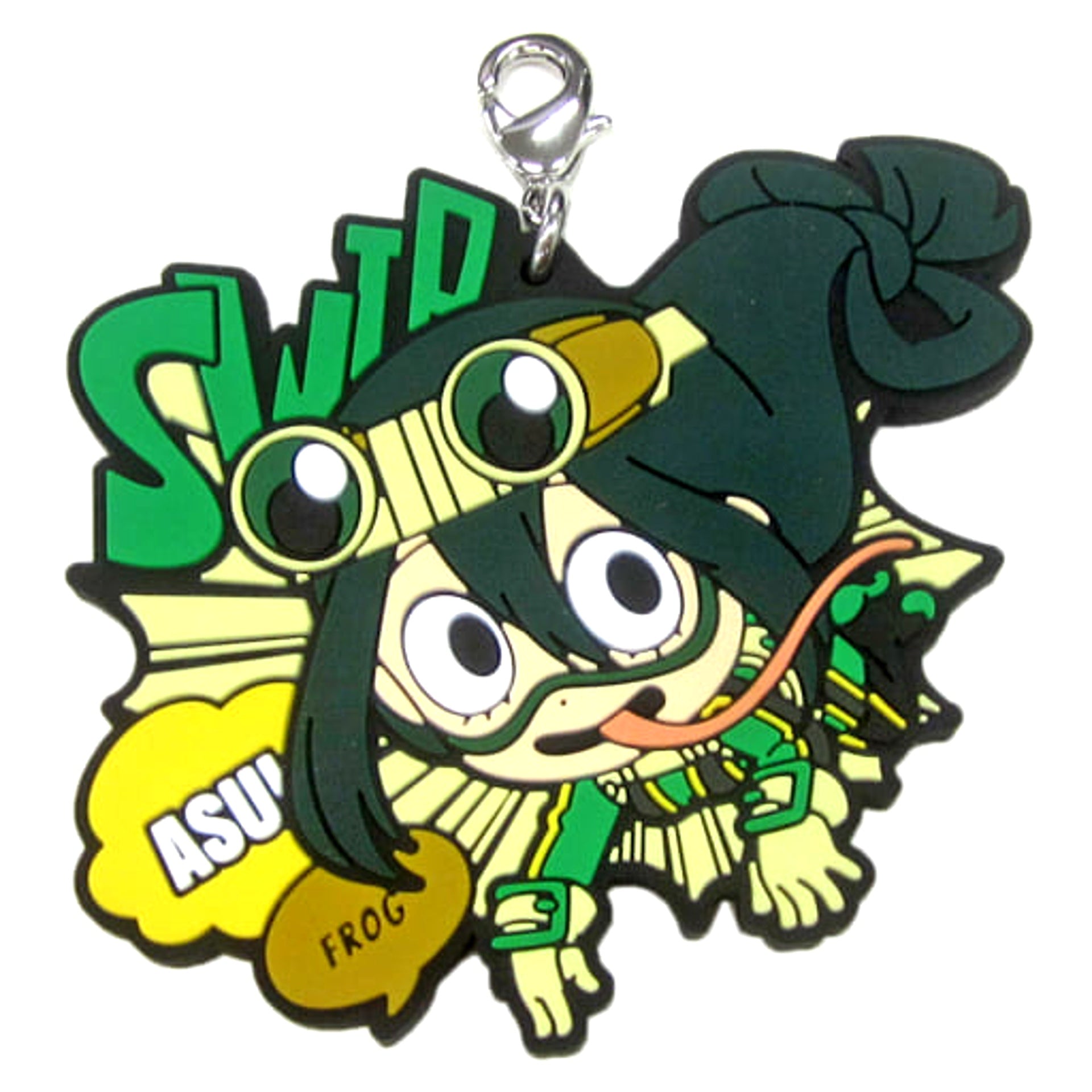 My Hero Academia Tsuyu Asui Ichiban Kuji Fighting Heroes Feat. Smash Rising Yuei Heroes Rubber Charm Kyunchara Illustrations Prize F Charm [USED]