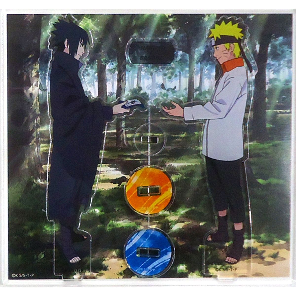 Naruto Uzumaki Sasuke Uchiha Naruto: Shippuden Ninja Naruto and Sasuke in J-WORLD TOKYO Acrylic Stand Set [USED]