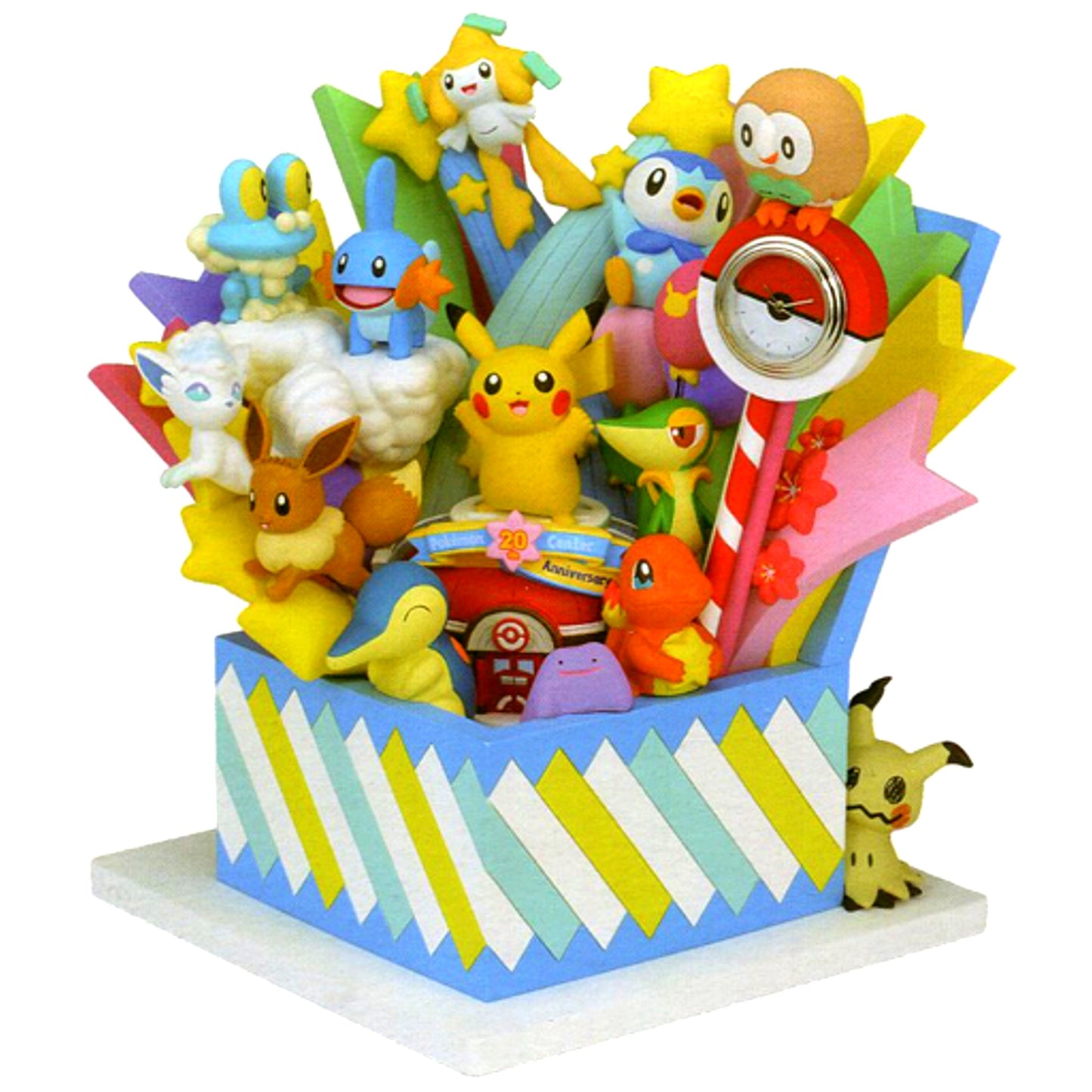 Pokemon Center 20th Anniversary Table Clock Pokemon Pokemon Center Online Limited [USED]