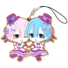 Re:ZERO -Starting Life in Another World- Ram Rem Secret Rakuten Collection Ram & Rem Birthday Life 2019 Rubber Charm Prize D-7 Keychains [USED]