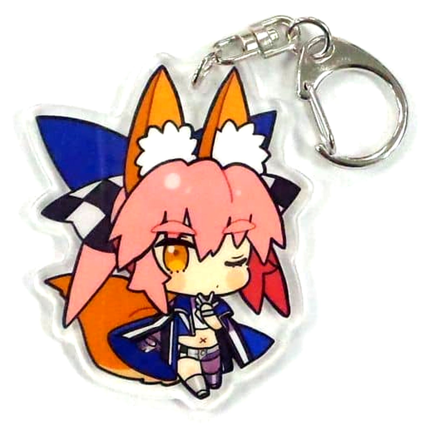 Fate/EXTELLA Tamamo-no-Mae Caster EXTRA Racing Acrylic Keychain Event Limited [USED]