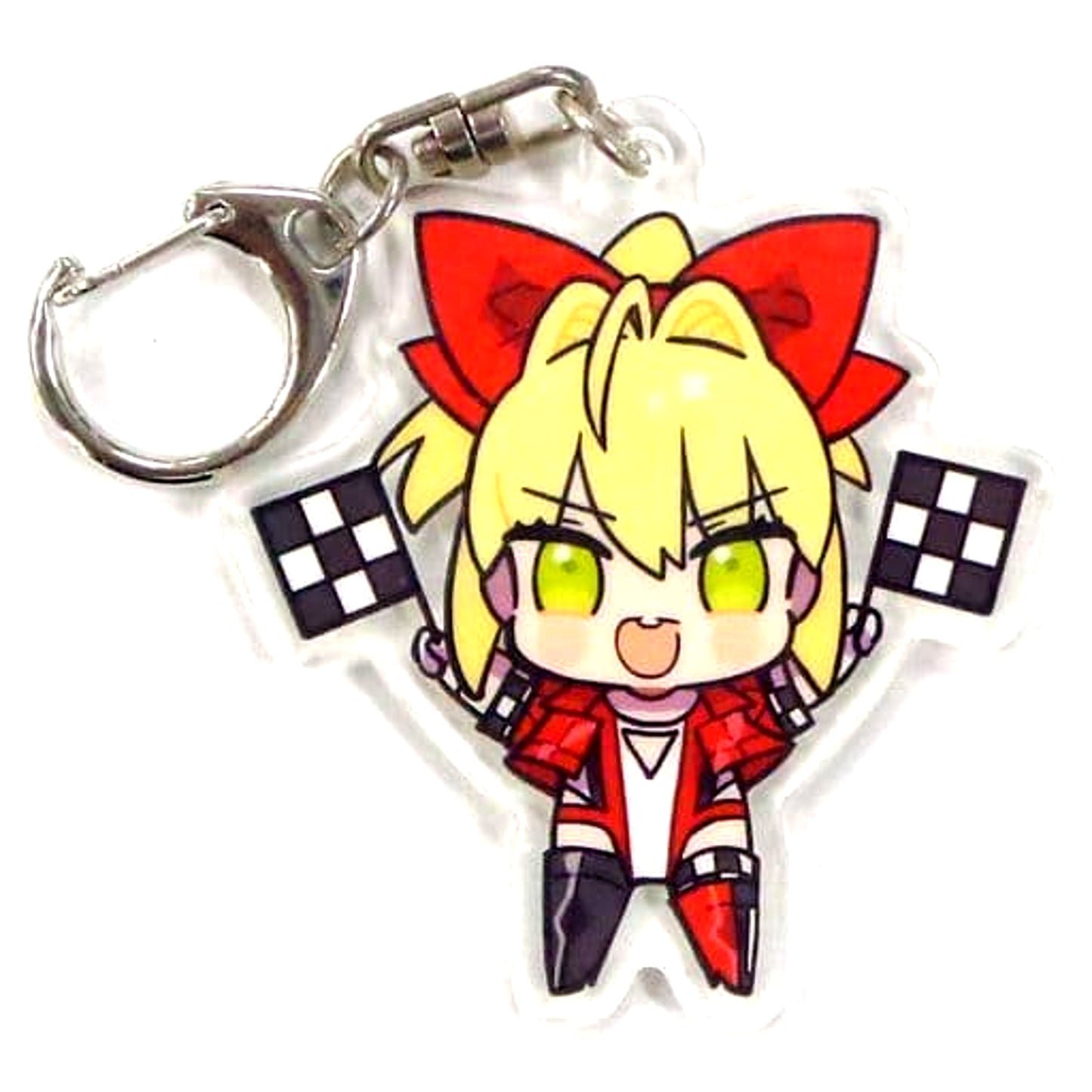 Fate/EXTELLA Nero Claudius Saber EXTRA Racing Acrylic Keychain Event Limited [USED]