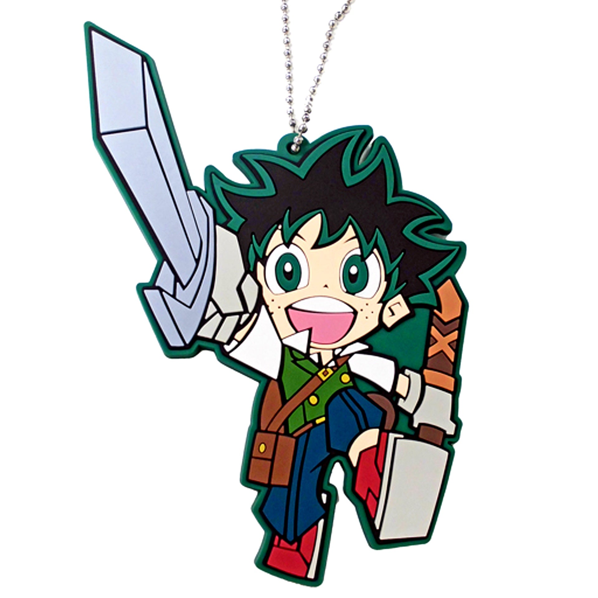 Izuku Midoriya My Hero Academia Official Deformed Character Trading Rubber Keychain [USED]