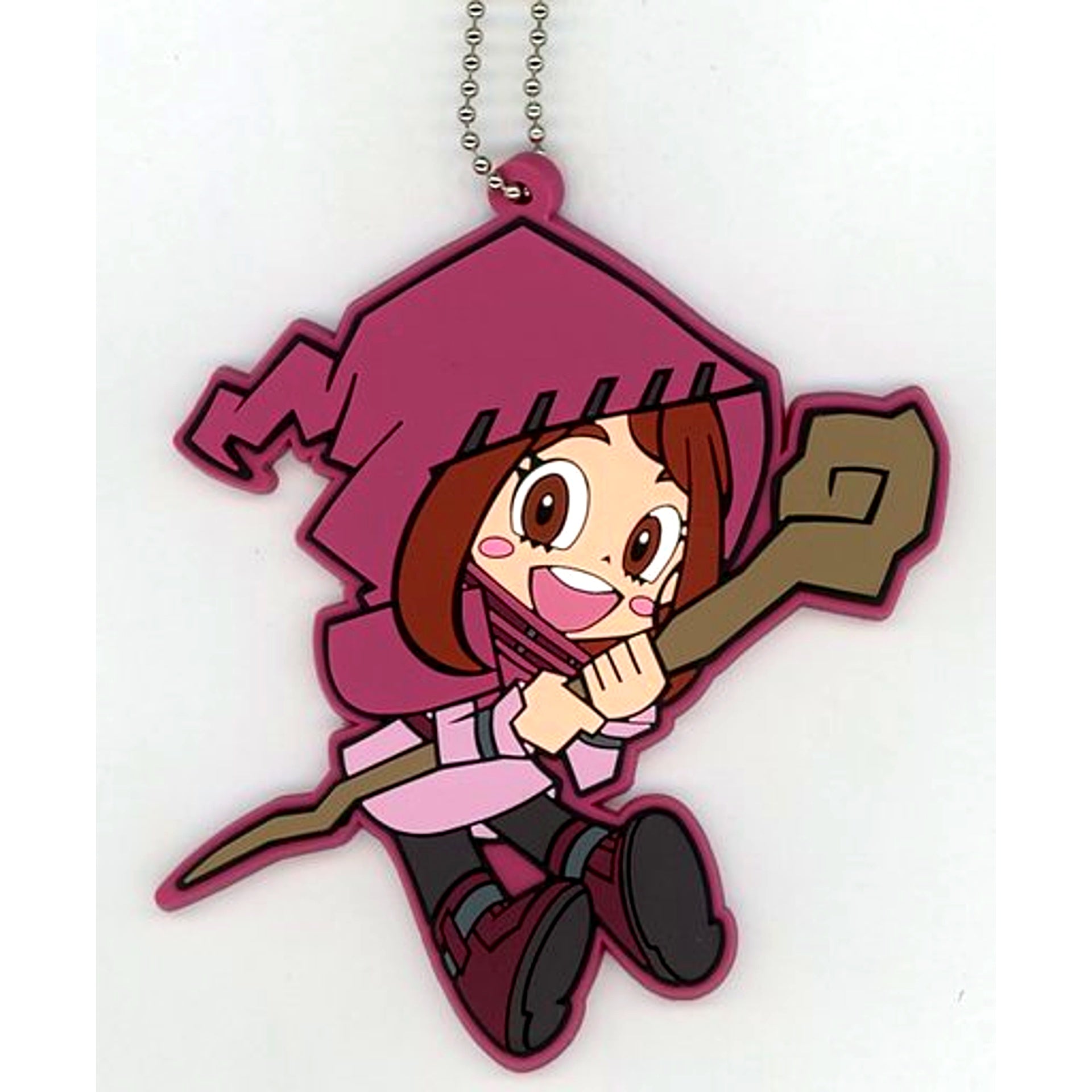 Ochaco Uraraka My Hero Academia Official Deformed Character Trading Rubber Keyring [USED]