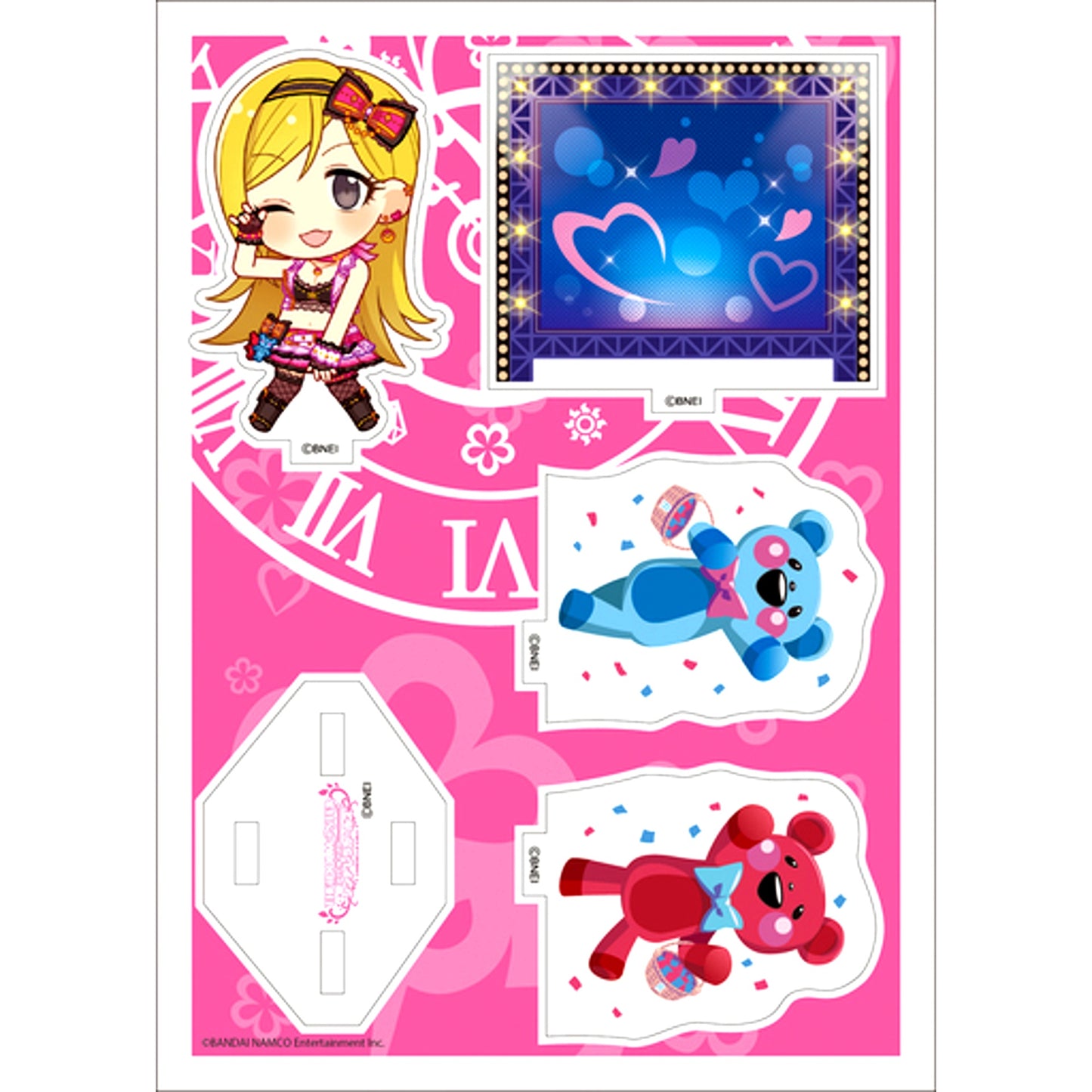 Rina Fujimoto THE IDOLM@STER CINDERELLA GIRLS Acrylic Character Plate Petit 11 [USED]