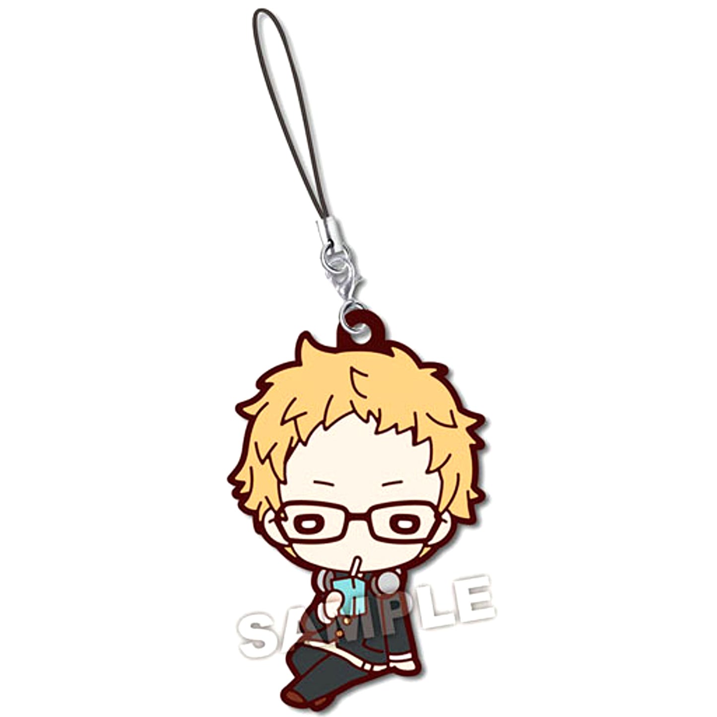 Kei Tsukishima Haikyu!! Nitotan Uniform Karasuno High School Rubber Mascot [USED]