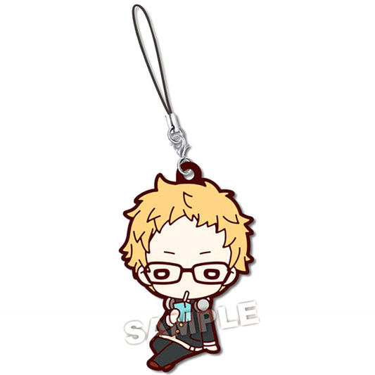 Kei Tsukishima Haikyu!! Nitotan Uniform Karasuno High School Rubber Mascot [USED]