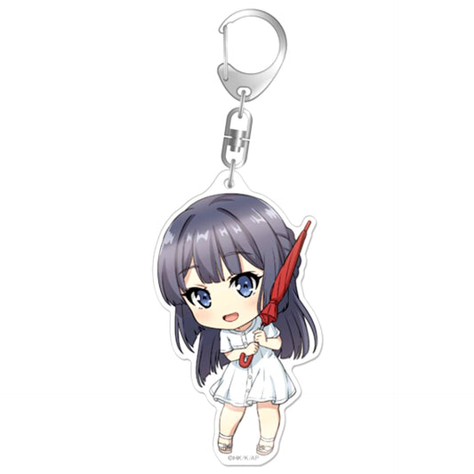 Shoko Makinohara 2 Rascal Does Not Dream of Bunny Girl Senpai Nendoroid Plus Big Acrylic Keychain [USED]