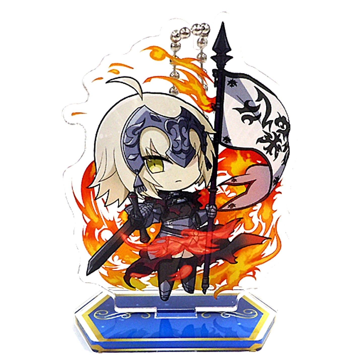 Avenger Jeanne d'Arc Alter Fate/Grand Order Arcade SEGA Collabo Cafe Deformed Acrylic Keychain with Stand D [USED]
