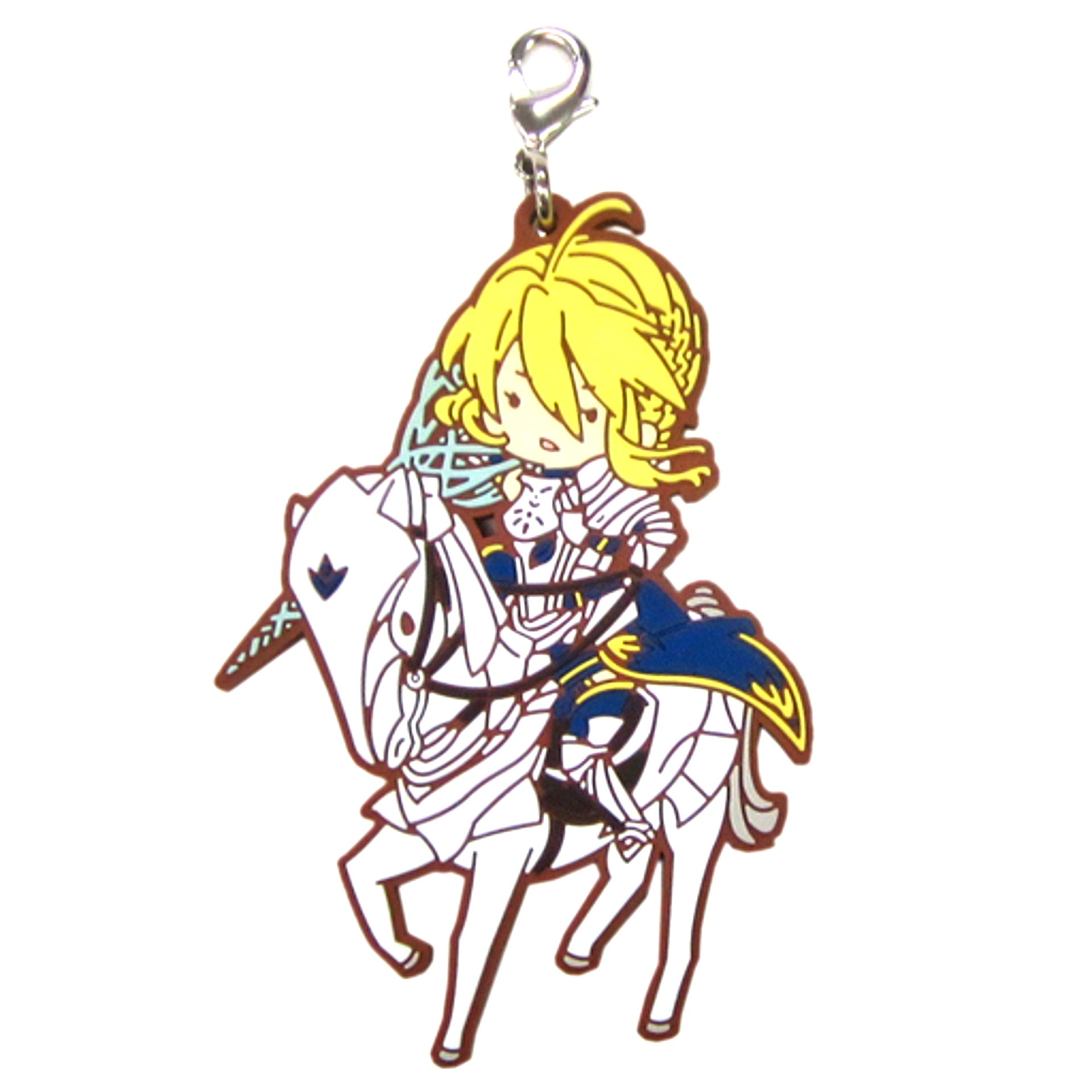 Lancer Altria Pendragon J Prize Rubber Charm Ichiban Kuji Fate/Grand Order Camelot of Sugar Pochette [USED]