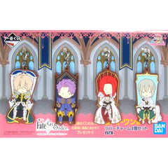 Gawain & Others Fate/Grand Order Set of 4 Ichiban Kuji Camelot of Sugar Pochette Rubber Charm Last One Prize [USED]