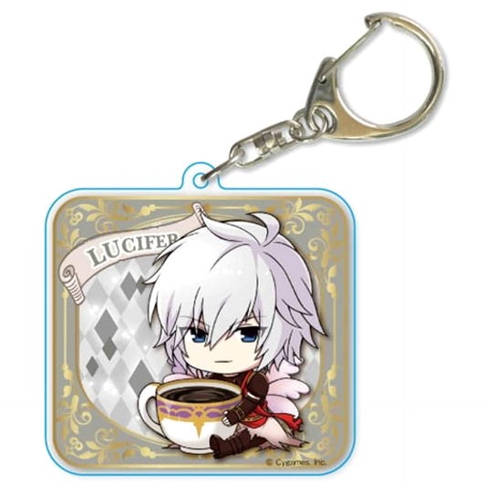 Granblue Fantasy Lucifer Gyugyutto Choideka Acrylic Keychain Keychains [USED]