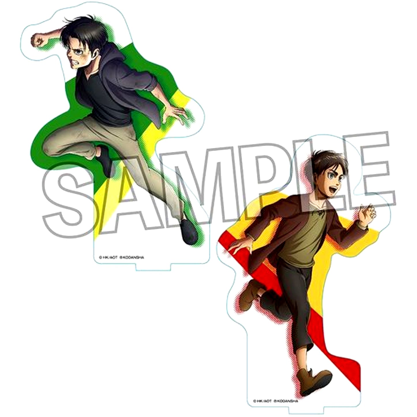 Eren & Levi Attack on Titan Drawn 2019 Acrylic Stand [USED]