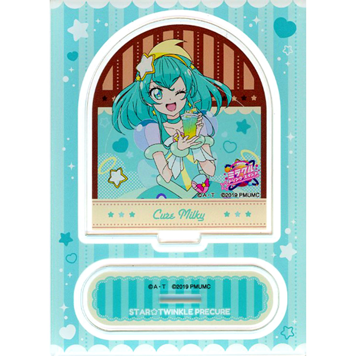 Cure Milky Precure Miracle Universe The Movie x Star Twinkle Precure Miracle Drink Stand x animate cafe Trading Acrylic Stand [USED]
