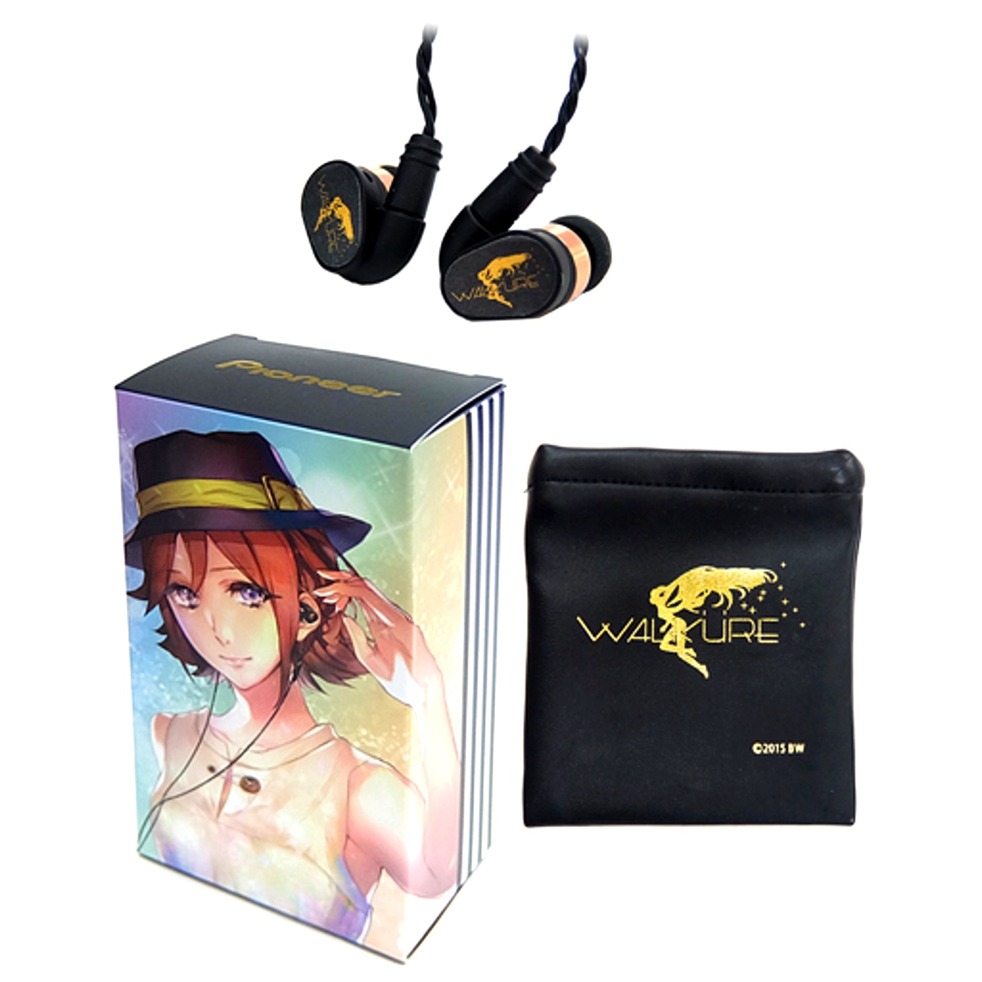Kaname Buccaneer Walkure SE-CH9T-K Earphones - with Earphone Pouch Macross Delta x ONKYO [USED]