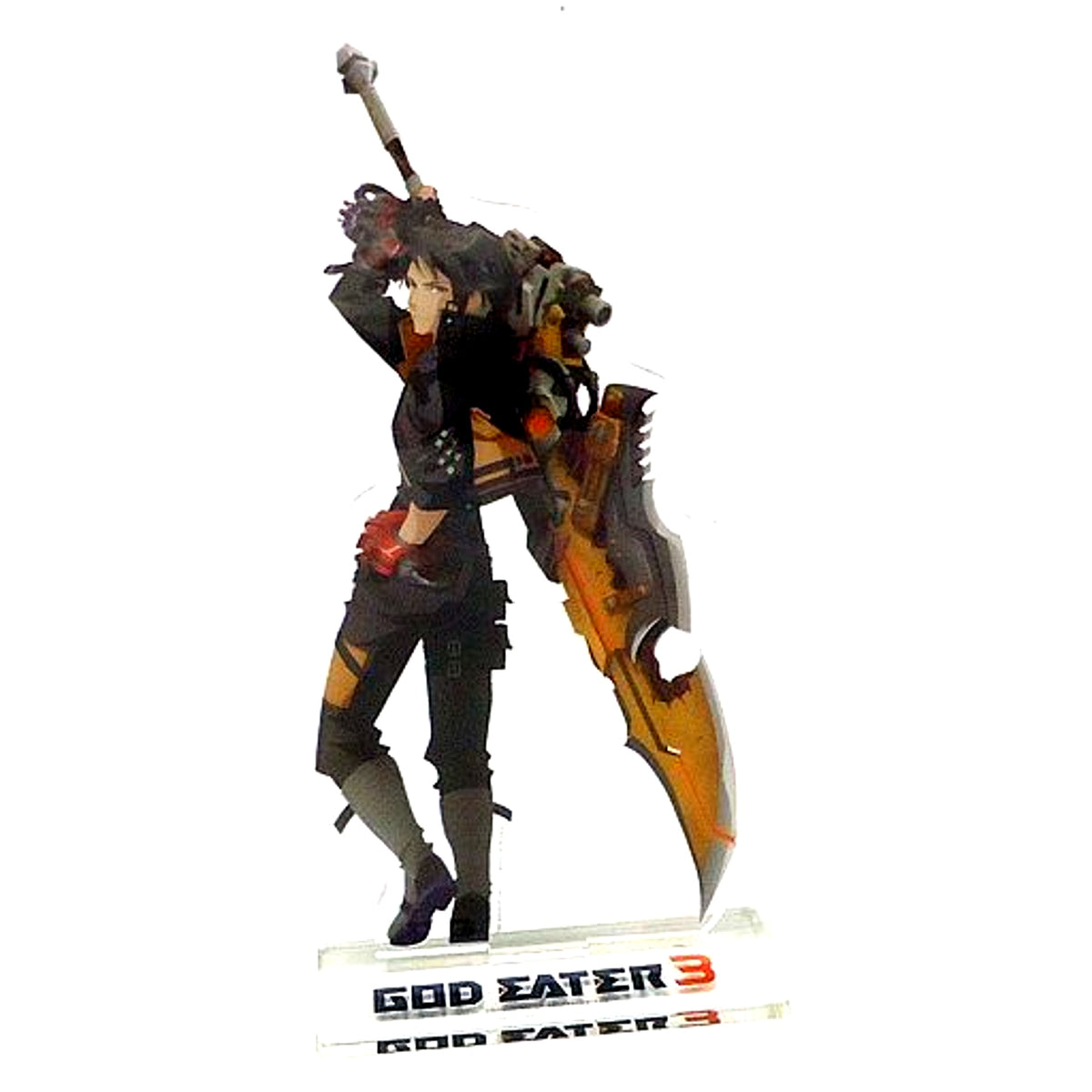Hugo Pennywort GOD EATER 3 x Machi Asobi Cafe Acrylic Stand [USED]