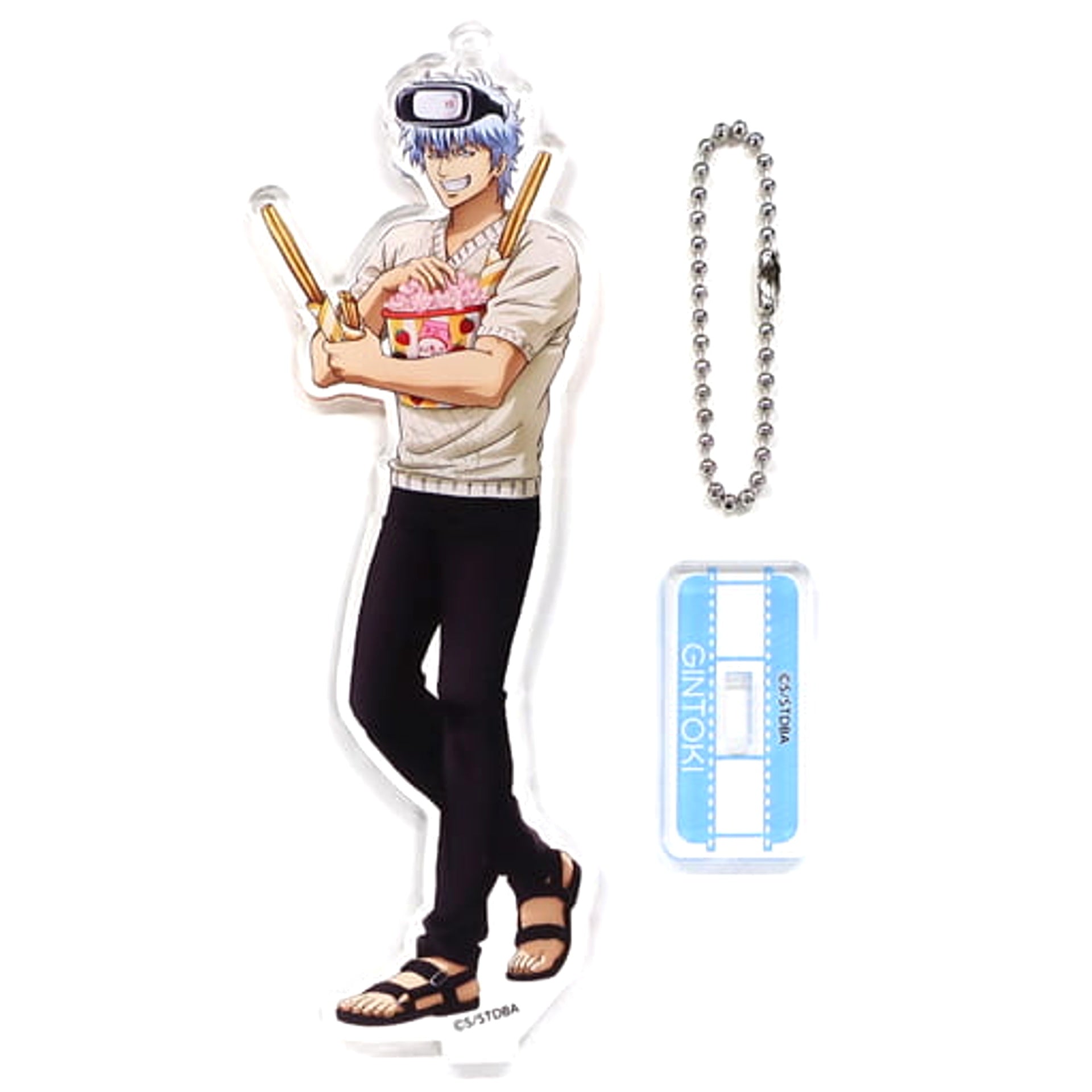 Gintama Gintoki Sakata Acrylic Stand Keychain Keychains [USED]