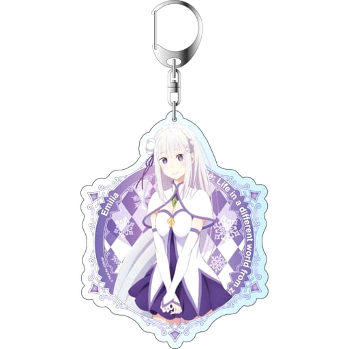 Re:ZERO -Starting Life in Another World- Memory Snow Emilia Deka Keychain Keychains [USED]