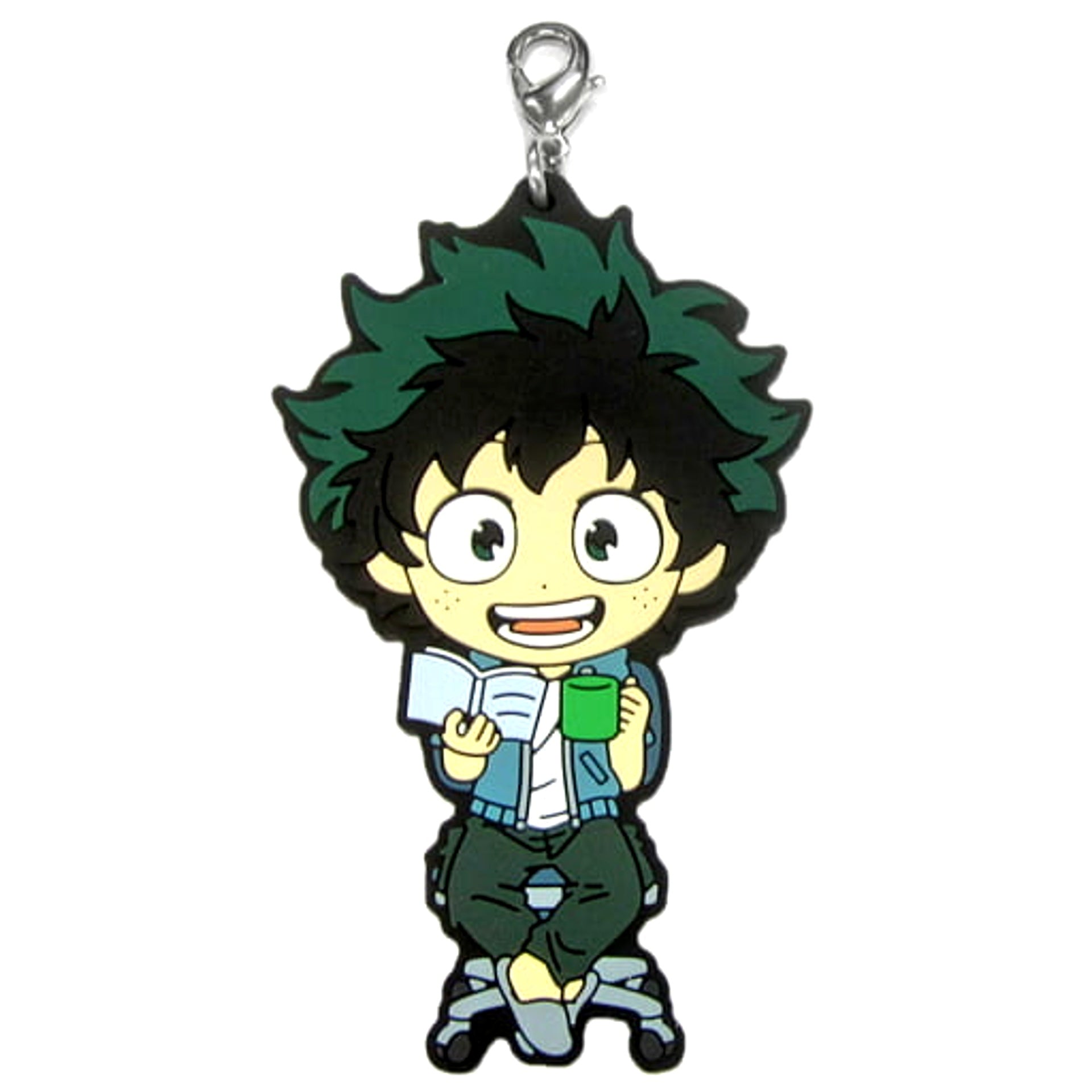 My Hero Academia Izuku Midoriya Ichiban Kuji Break Time Rubber Charm Kyunchara Illustrations Prize D Charm [USED]