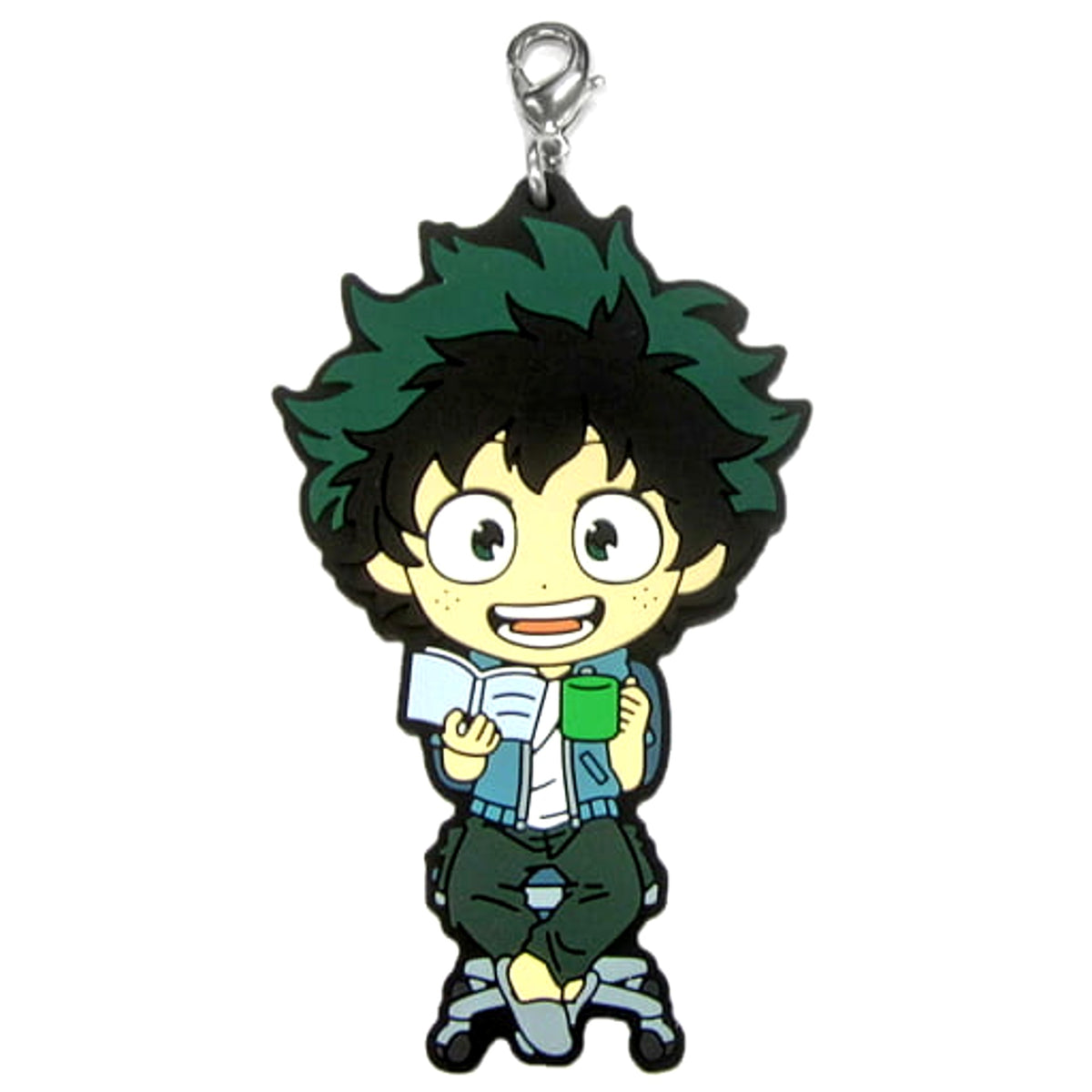 My Hero Academia Izuku Midoriya Ichiban Kuji Break Time Rubber Charm Kyunchara Illustrations Prize D Charm [USED]