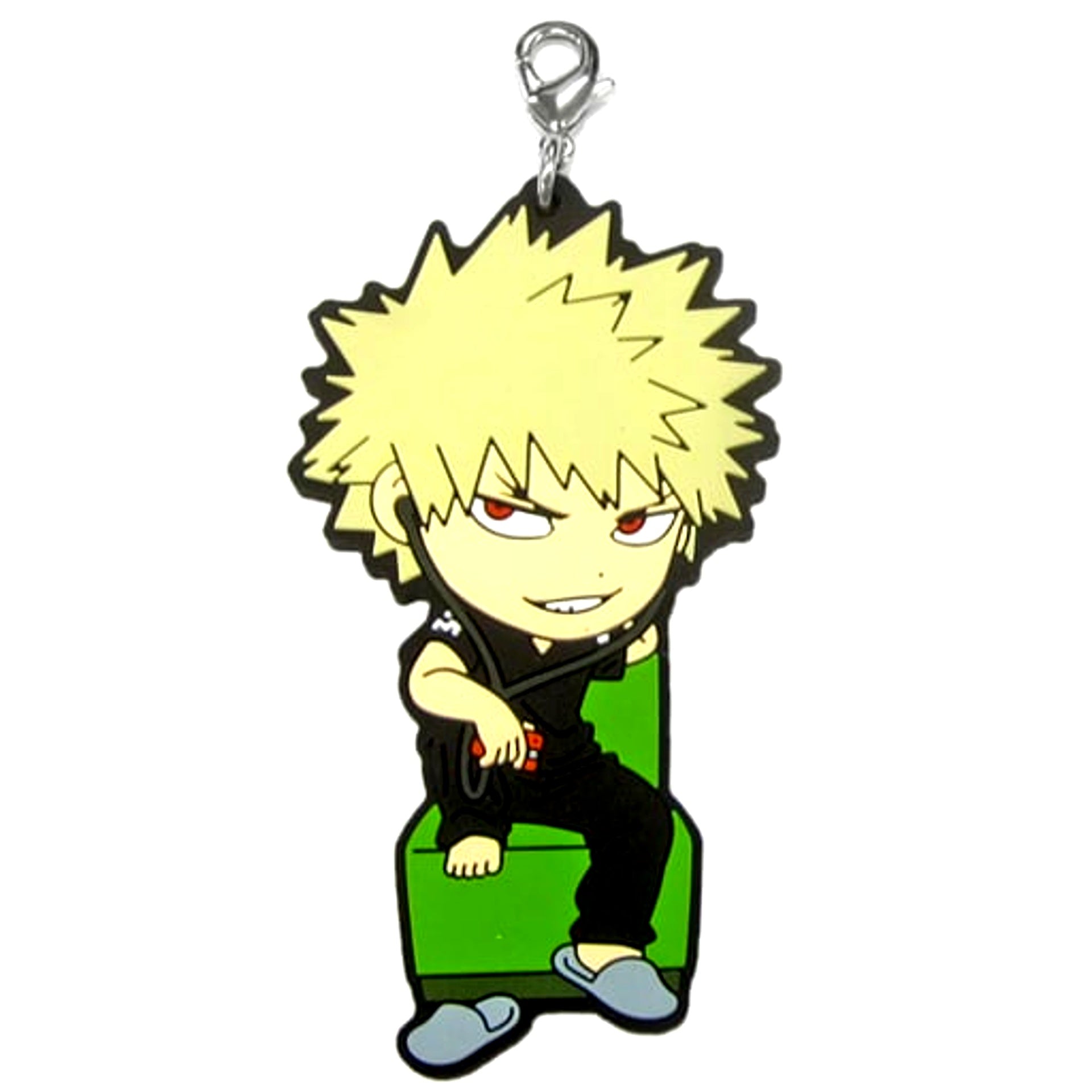 Katsuki Bakugo Prize D My Hero Academia Break Time Ichiban Kuji Kyun Chara Illustrations Rubber Charm [USED]