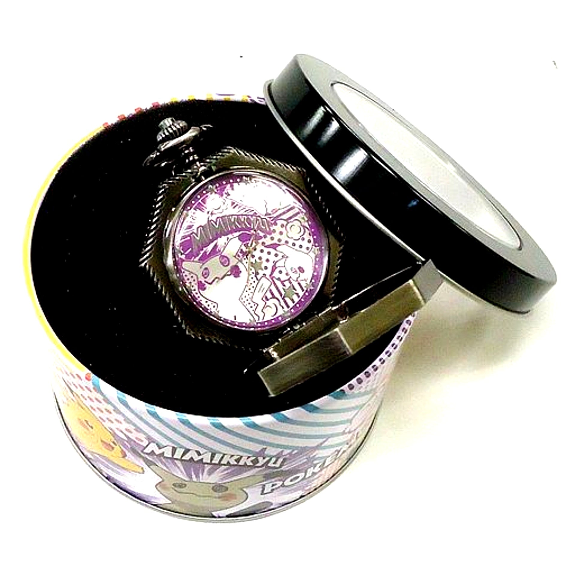 Mimikyu Premium Octagonal Relief Pocket Watch Pokemon Sun and Moon [USED]
